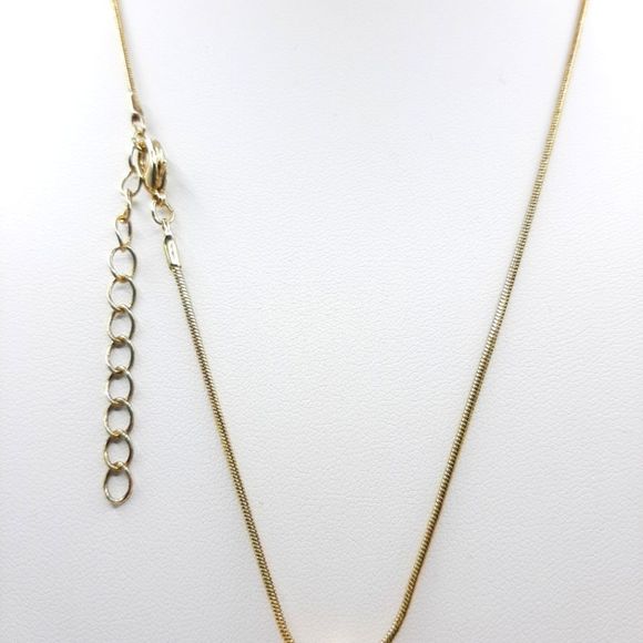 Vintage Style Clear Crystals Gold and Black Necklace - Picture 3 of 4